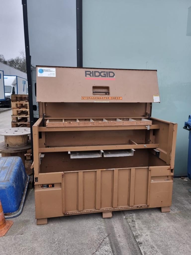 storagemaster werfkist ridgid bouw model 91, Ophalen