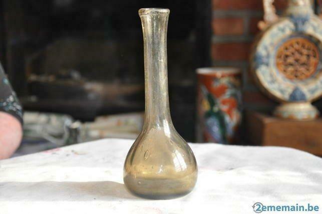 vase soliflore verre épais soufflé, Enlèvement ou Envoi, Utilisé
