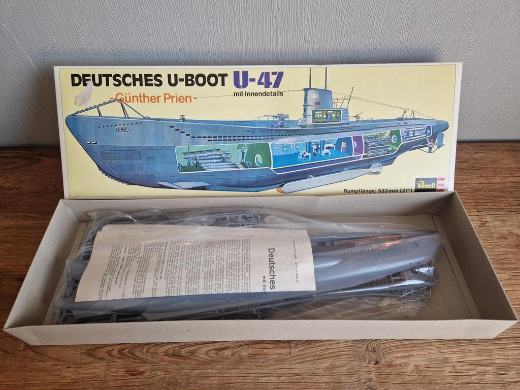 Revel modelbouw H-384 Duitse U-boot U-47 Günther Prien, Ophalen of Verzenden, Zo goed als nieuw