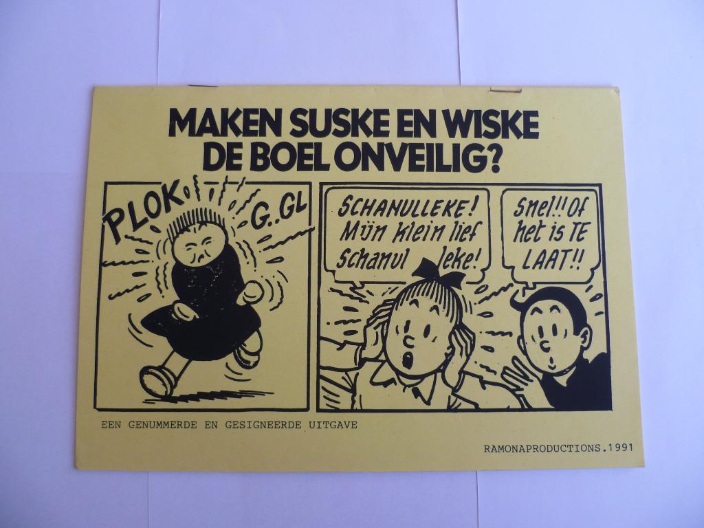 MAKEN SUSKE EN WISKE DE BOEL ONVEILIG ILLEGALE UIT 1991, Verzenden, Willy Vandersteen, Eén stripboek, Zo goed als nieuw