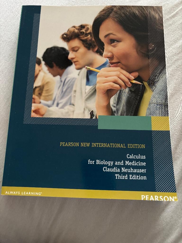 Calculus for biology and medicine - Pearson, Boeken, Studieboeken en Cursussen, Ophalen, Zo goed als nieuw, Hoger Onderwijs, Claudia neuhauser