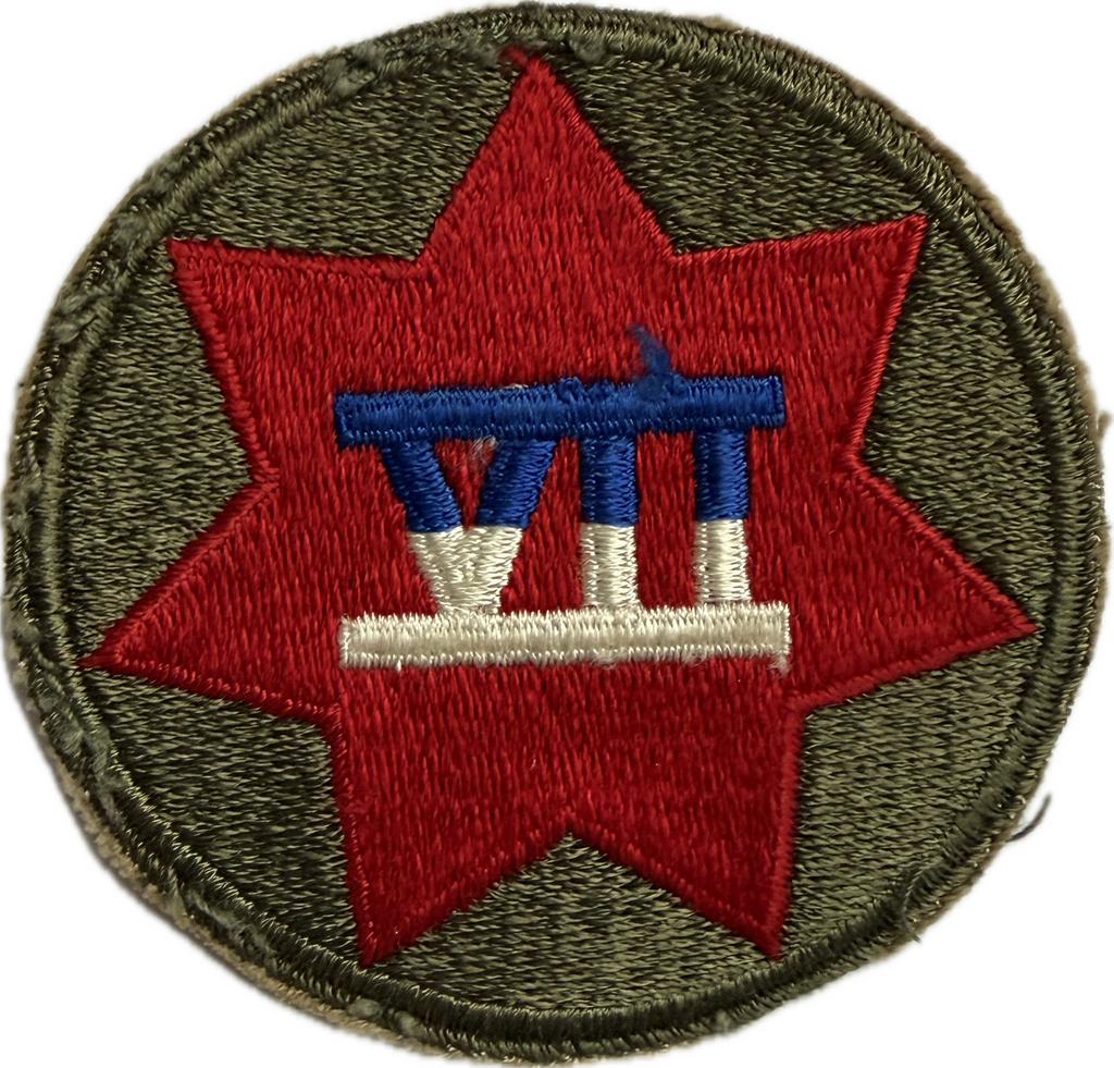 Patch US ww2 VIIth Corps Normandy Ardennes, Collections, Envoi