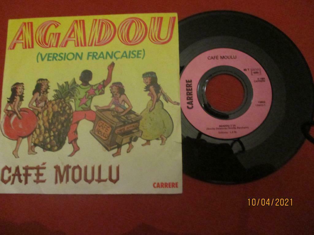 45 T. CAFE MOULU. "AGADOU"., Cd's en Dvd's, Ophalen of Verzenden, Single