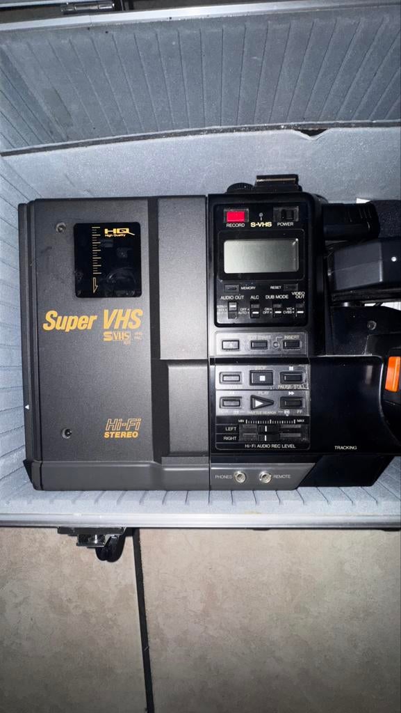JVC GF-S1000F videocamera,vintage camcorder, case, draagriem, Audio, Tv en Foto, Ophalen, Camera, JVC