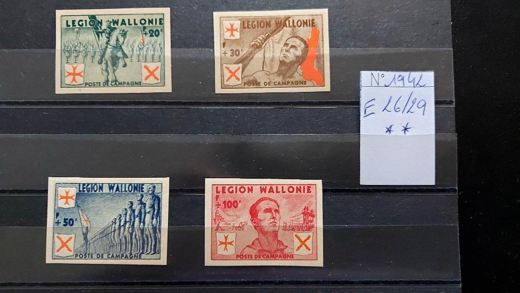 Timbres Belgique OBP-COB  E 26/29**, Neuf, Gomme originale, Envoi, Non oblitéré