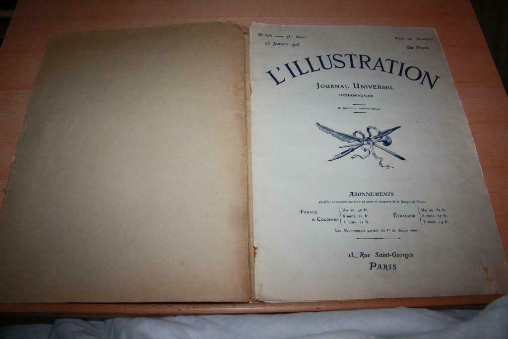 L'illustration 13 février 1915 Journal Universel Hebdoma ..., Enlèvement ou Envoi, Avant 1940, Général, Utilisé