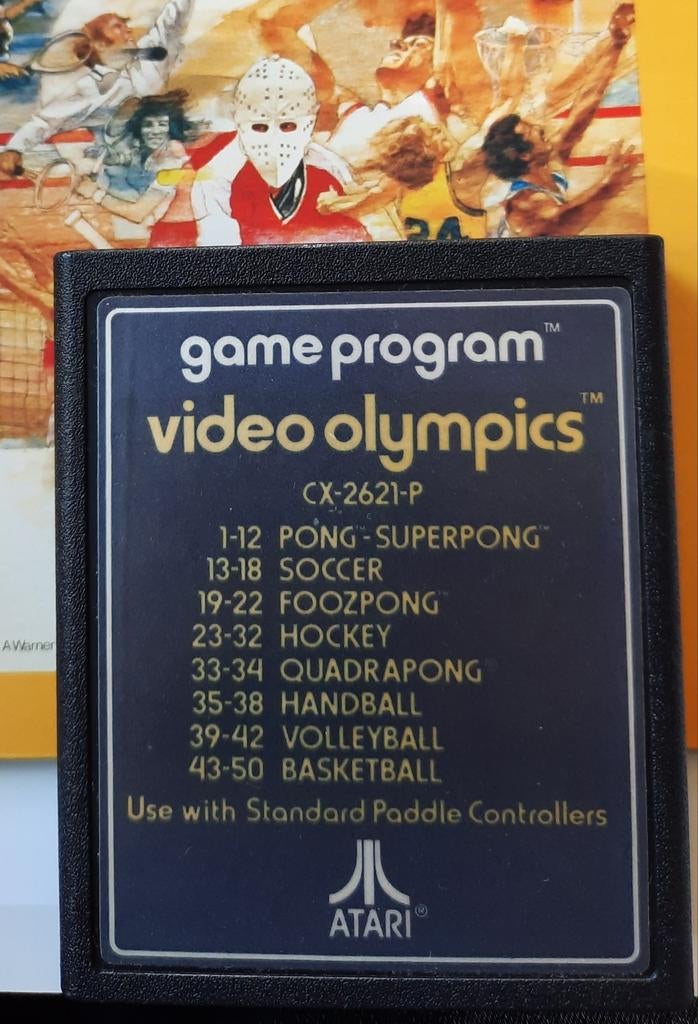 Atari Vcs 2600 Video Olympics, Ophalen of Verzenden, Gebruikt