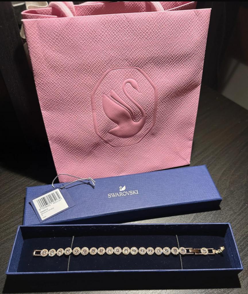 Swarovski armband Angelic cry/ros M, Ophalen of Verzenden, Nieuw, Goud