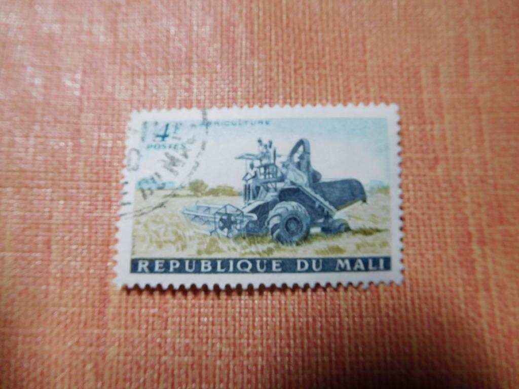 1 timbre République du Mali oblitéré, Enlèvement ou Envoi, Affranchi