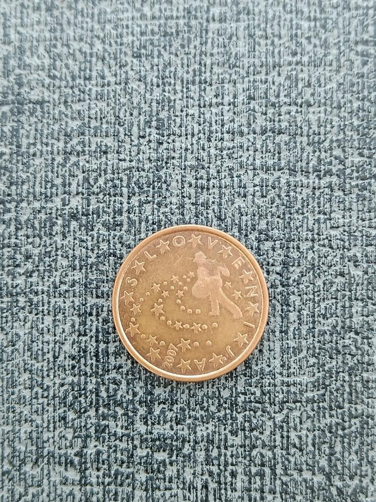 Munten Slovenië. 5 cent van 2007., Enlèvement ou Envoi, Slovénie, 5 centimes, Monnaie en vrac