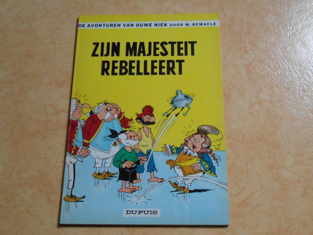 Ouwe Niek en Zwartbaard 8 Zijn Majesteit rebelleert 1964 1st, Boeken, Eén stripboek, M. Remacle, Ophalen of Verzenden, Zo goed als nieuw