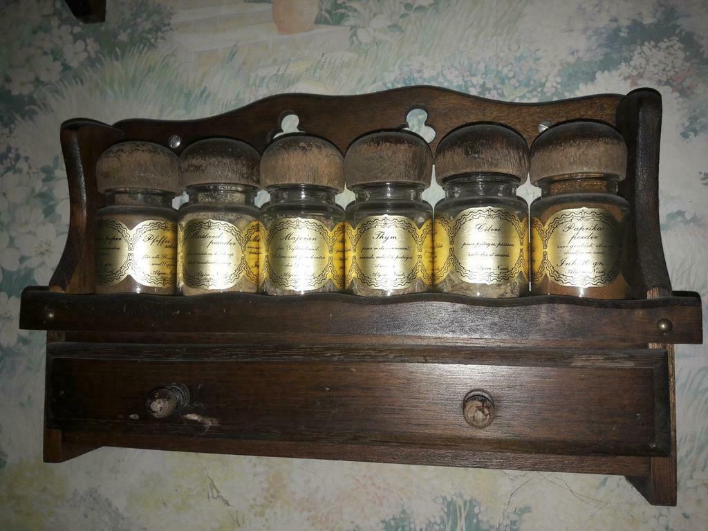 Ancien service à condiments. Pots à épices., Enlèvement ou Envoi