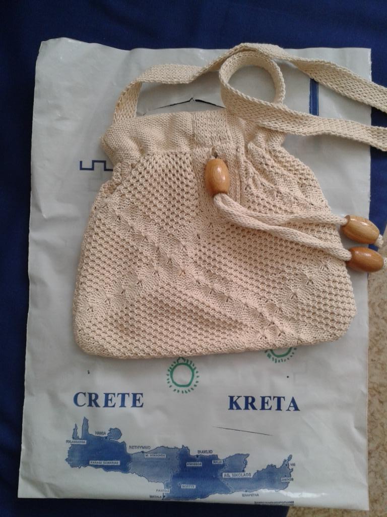 Stoffen handtasje uit Kreta, Ophalen of Verzenden, Nieuw
