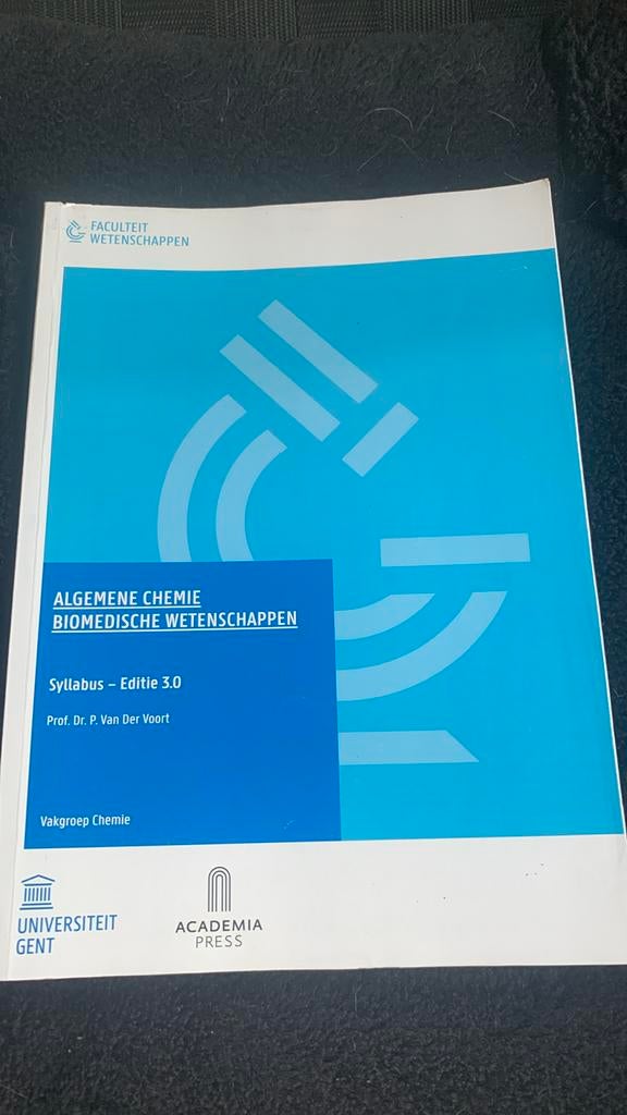 algemene chemie biomedische wetenschappen syllabus ed 3.0, Boeken, Studieboeken en Cursussen, Ophalen, Zo goed als nieuw