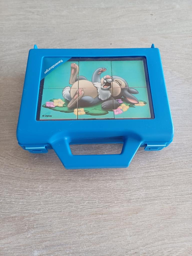 Puzzel blokken Bambi, Kinderen en Baby's, Ophalen of Verzenden, Minder dan 10 stukjes, Gebruikt, 2 tot 4 jaar