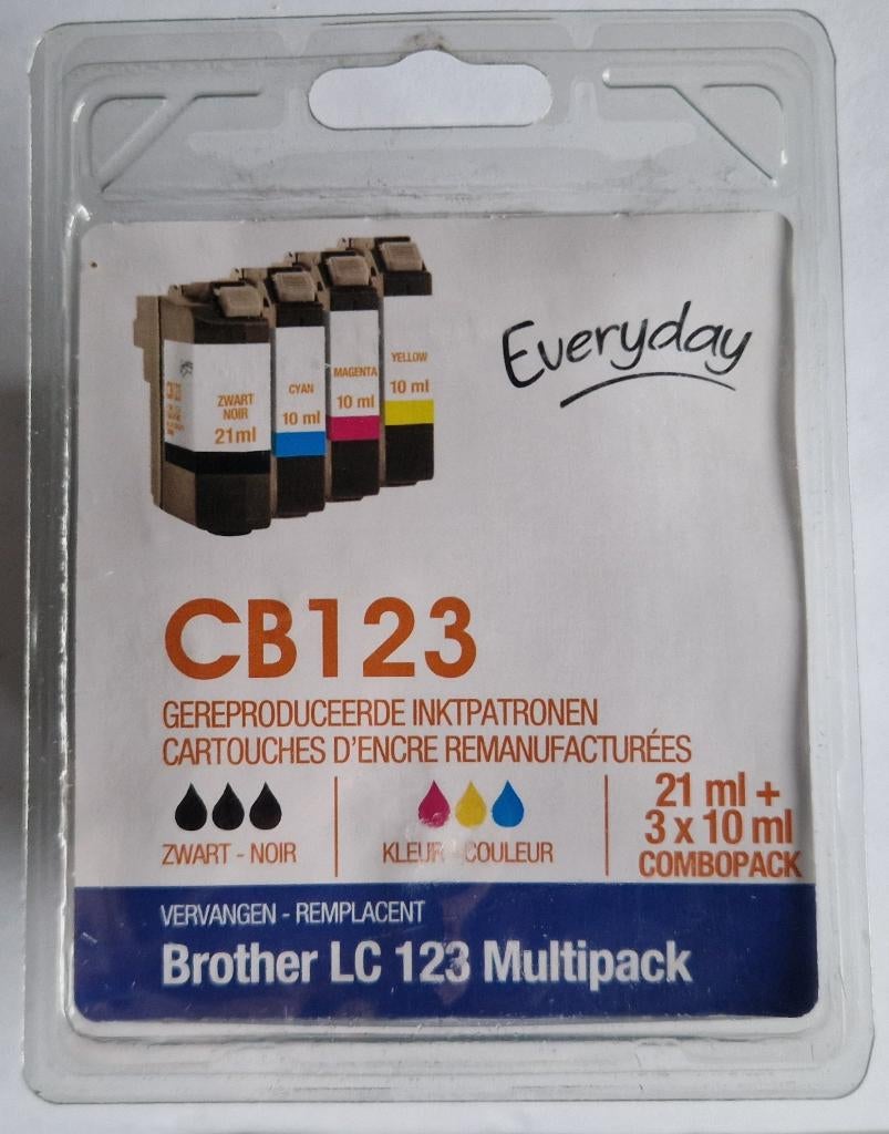 inktpatronen Brother LC 123 Multipack, Zwart en Kleur, Computers en Software, Printerbenodigdheden, Nieuw, Cartridge, Ophalen of Verzenden