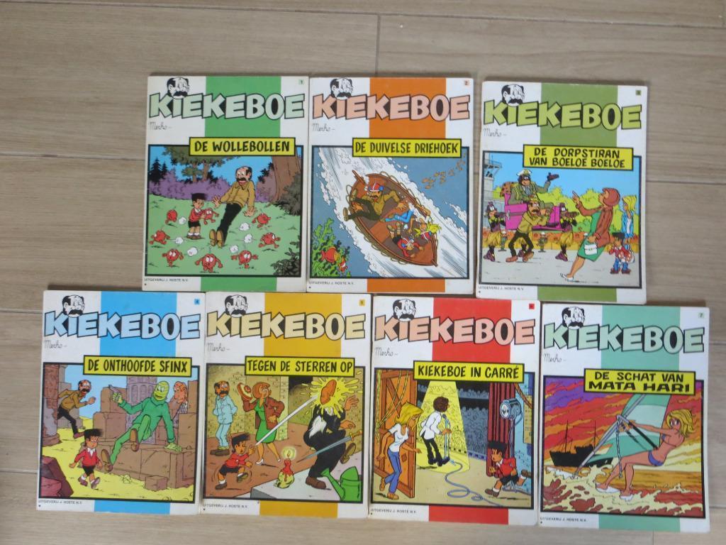Pakket Kiekeboe strips (n 1 - 45), Boeken, Stripverhalen, Meerdere stripboeken, Ophalen of Verzenden, Gelezen, Merho