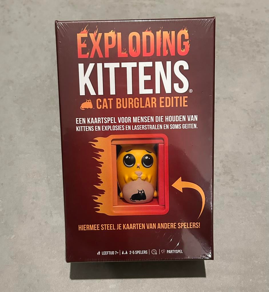 Exploding Kittens - Cat Burglar Editie, Vijf spelers of meer, Ophalen, Nieuw, Exploding Kittens