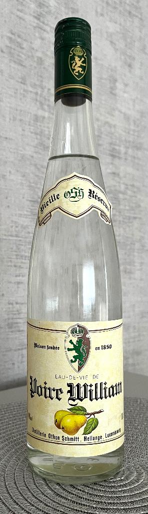 Digestif, Poire William, Othon Schmitt, teneur en alcool 40, Neuf, Autres régions, Pleine, Enlèvement
