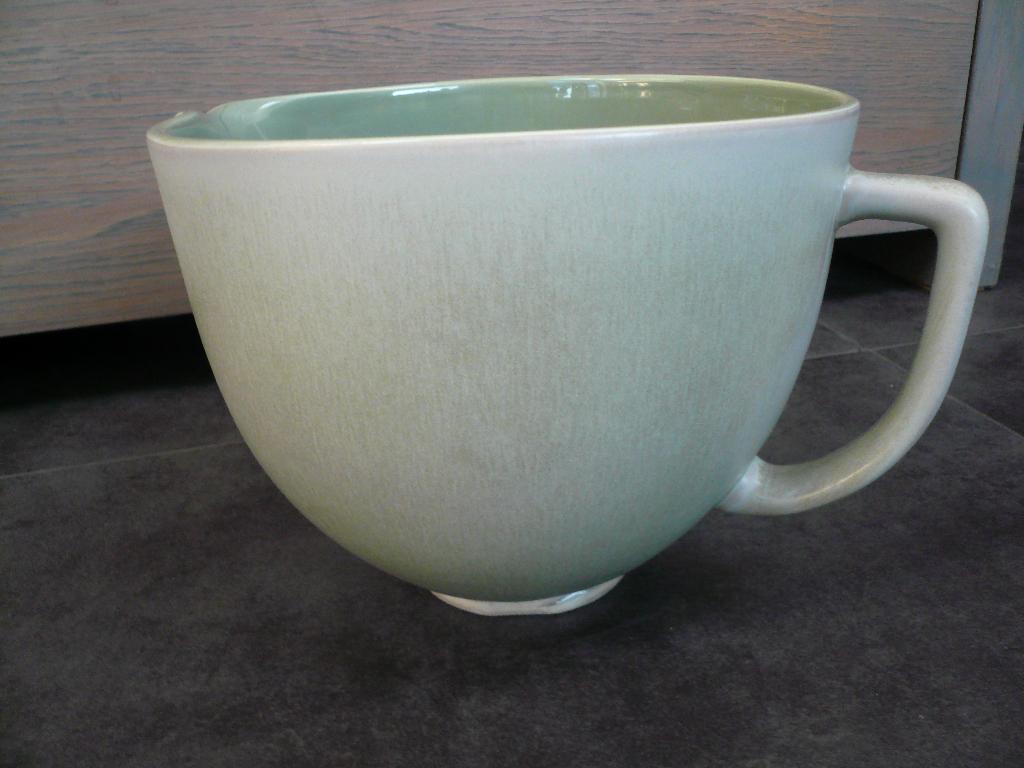 Kitchenaid keramische mengkom, Huis en Inrichting, Ophalen, Zo goed als nieuw, Groen, Bak of Kom