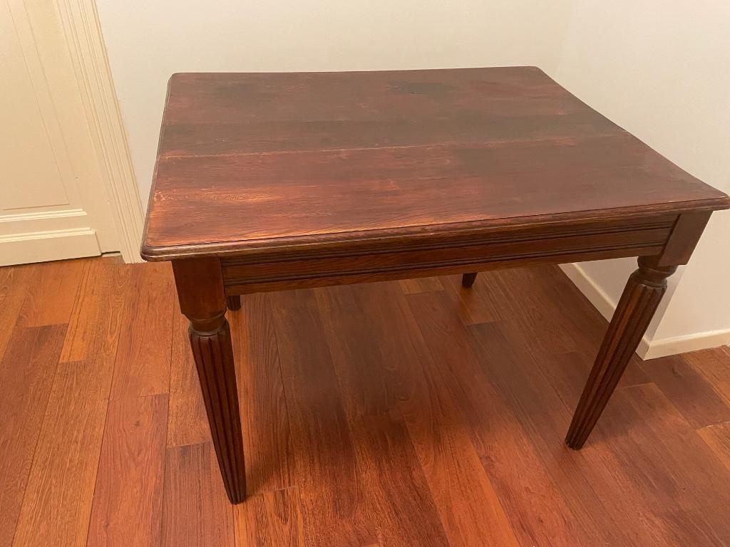 Tafel in massief hout, Antiek en Kunst, Ophalen