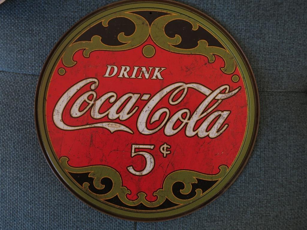 Plaque publicitaire Coca Cola neuve made in USA route 66, Enlèvement ou Envoi