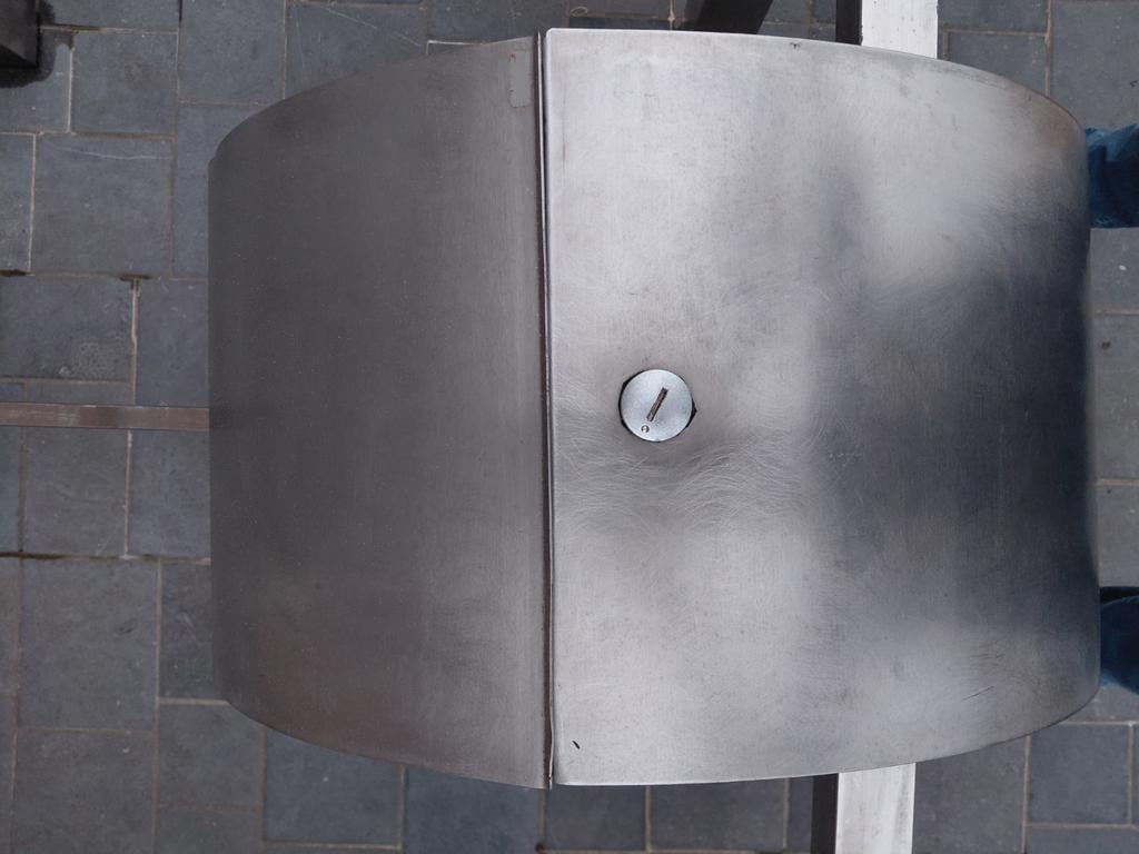 Inox brievenbus, Tuin en Terras, Brievenbussen, Ophalen, Gebruikt