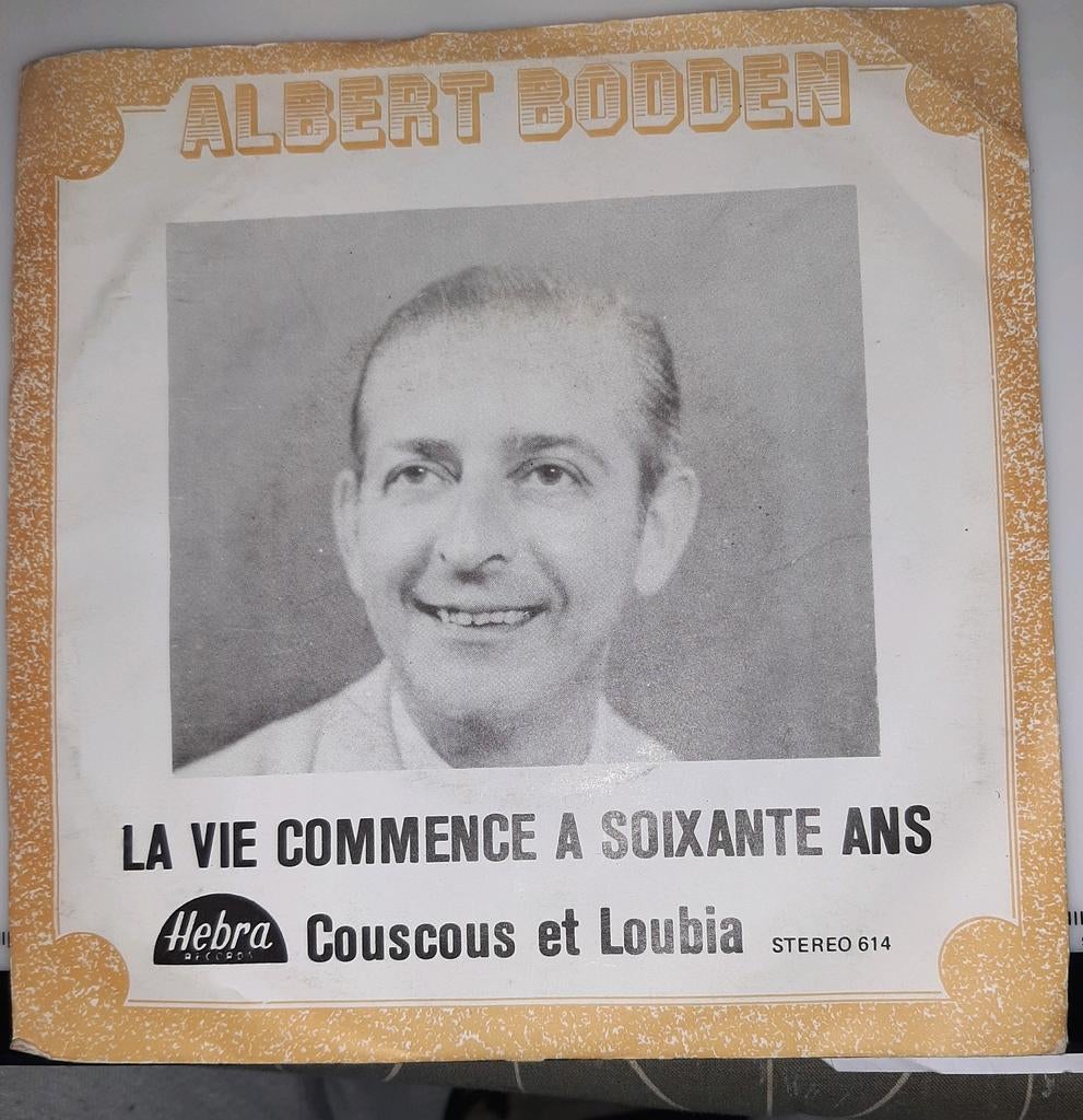 Vinyl 45trs- Albert bodden - la vie commence à 60 ans, Enlèvement ou Envoi, Utilisé