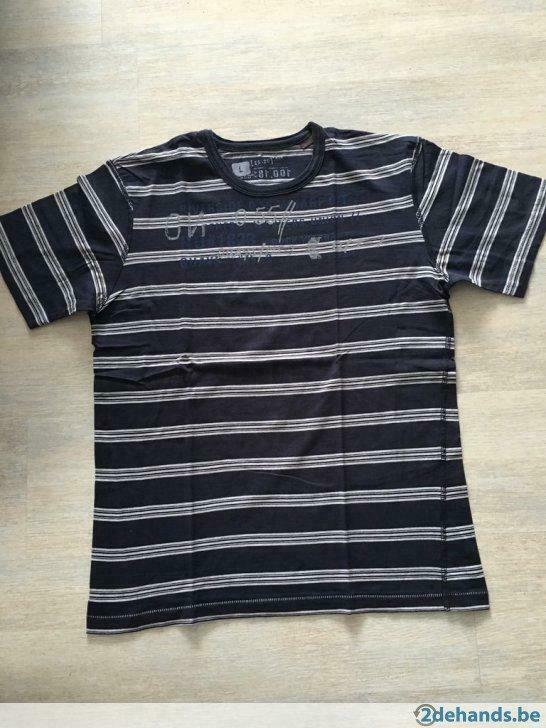 Esprit t-shirt donkerblauw met print maat L, Kleding | Heren, T-shirts, Maat 52/54 (L), Blauw, Ophalen of Verzenden, Esprit
