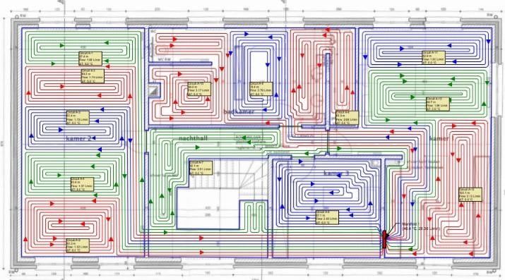 Plan d'installation du chauffage par le sol, Enlèvement