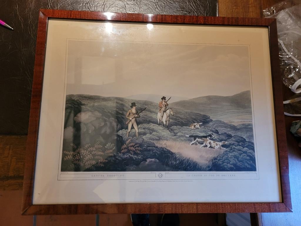 Tableau grouse shooting / la chasse au coq de Bruyère, Antiquités & Art, Enlèvement