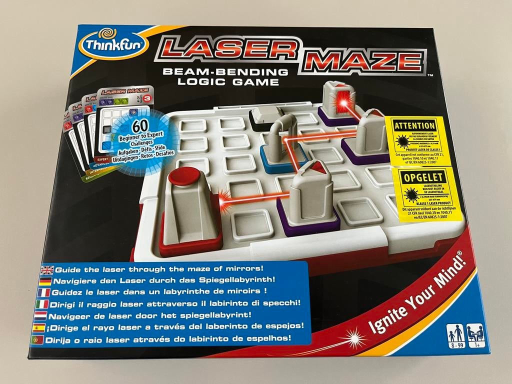 ThinkFun Laser Maze - Breinbreker, Ophalen of Verzenden, Zo goed als nieuw, Met licht