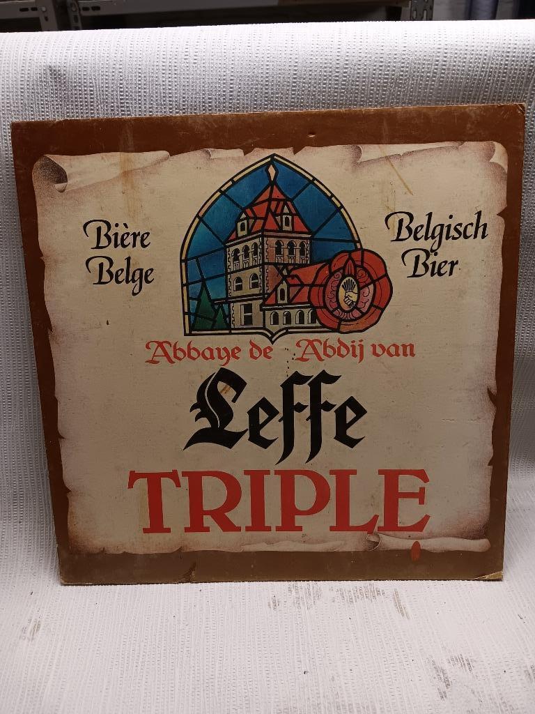 Assiette carton Leffe Triple, Enlèvement ou Envoi, Utilisé, Panneau publicitaire