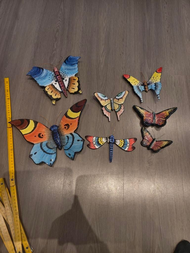 Lot de papillons en cercle/ porcelaine vintage, Enlèvement