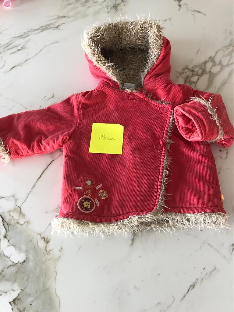 Doudoune rose Winnie l’ourson pour fille 23 mois, Comme neuf, Disney, Fille, Manteau
