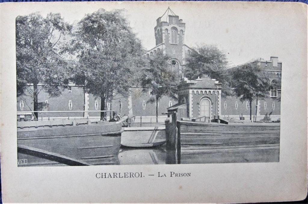 POSTKAART- CHARLEROI, DE GEVANGENIS (ZELDZAME KAART)., Ophalen of Verzenden, Ongelopen, Henegouwen