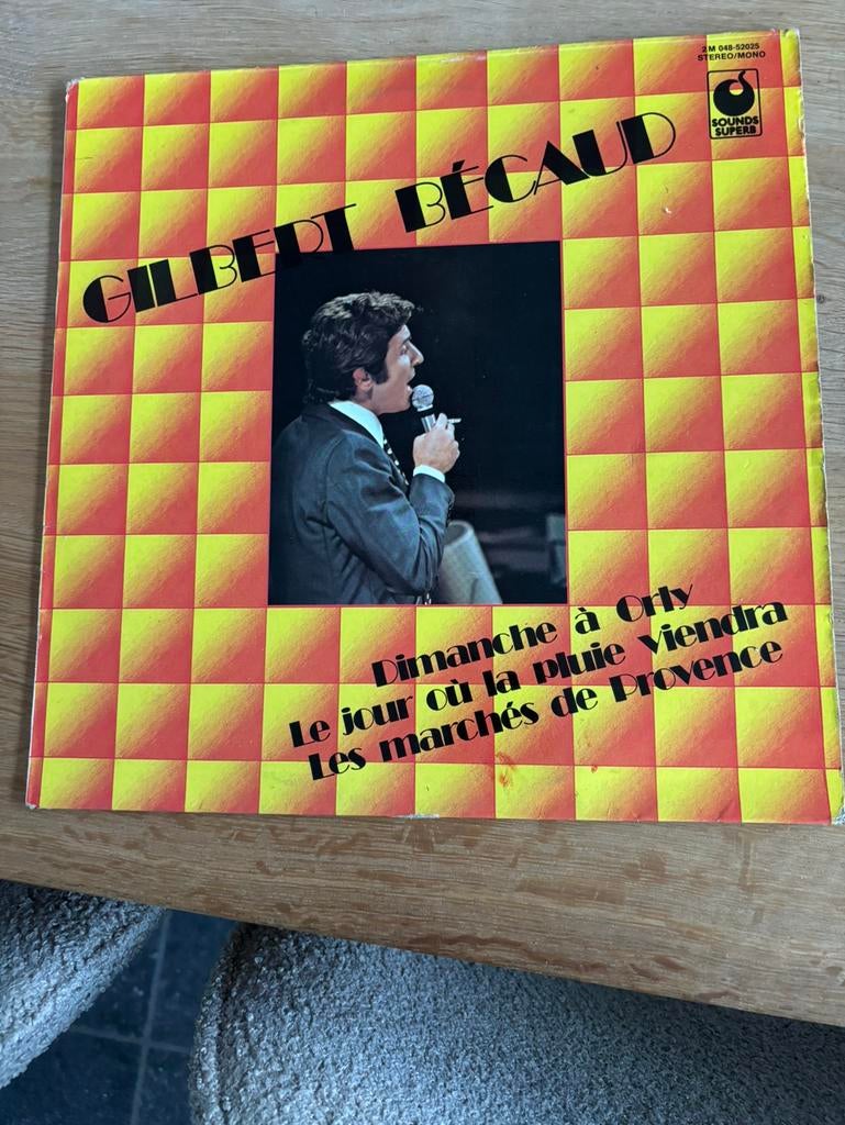 Vinyle Gilbert Bécaud, Enlèvement ou Envoi, Utilisé, 12 pouces