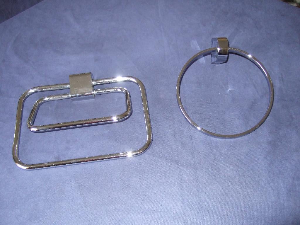 porte essuies en inox, Enlèvement, Comme neuf, Gris, Porte-serviettes