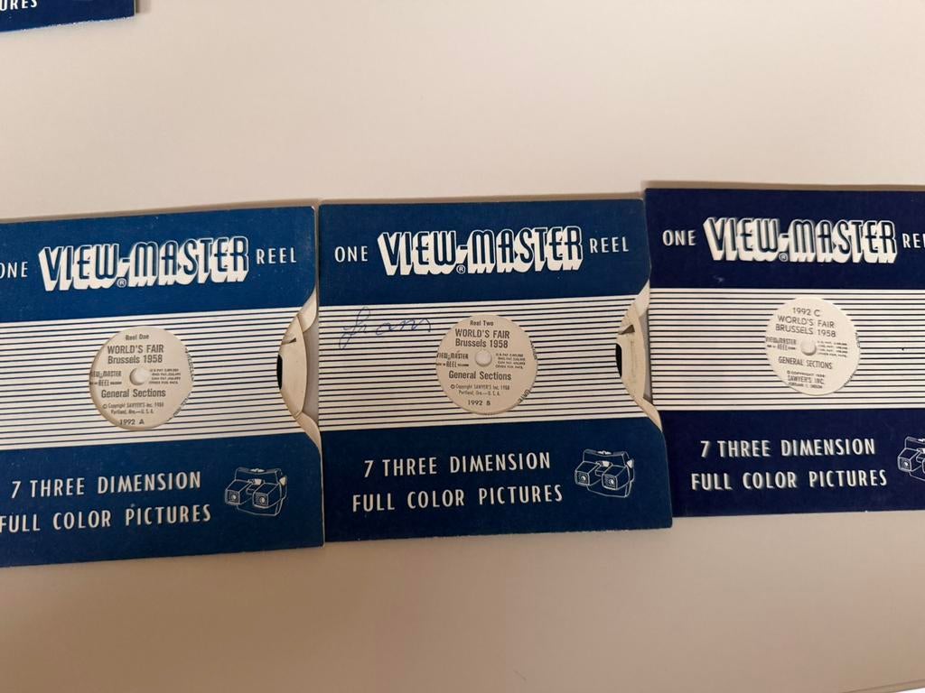 View-Master Expo 58 reeks 1992 a/b/c, Enlèvement ou Envoi, Utilisé