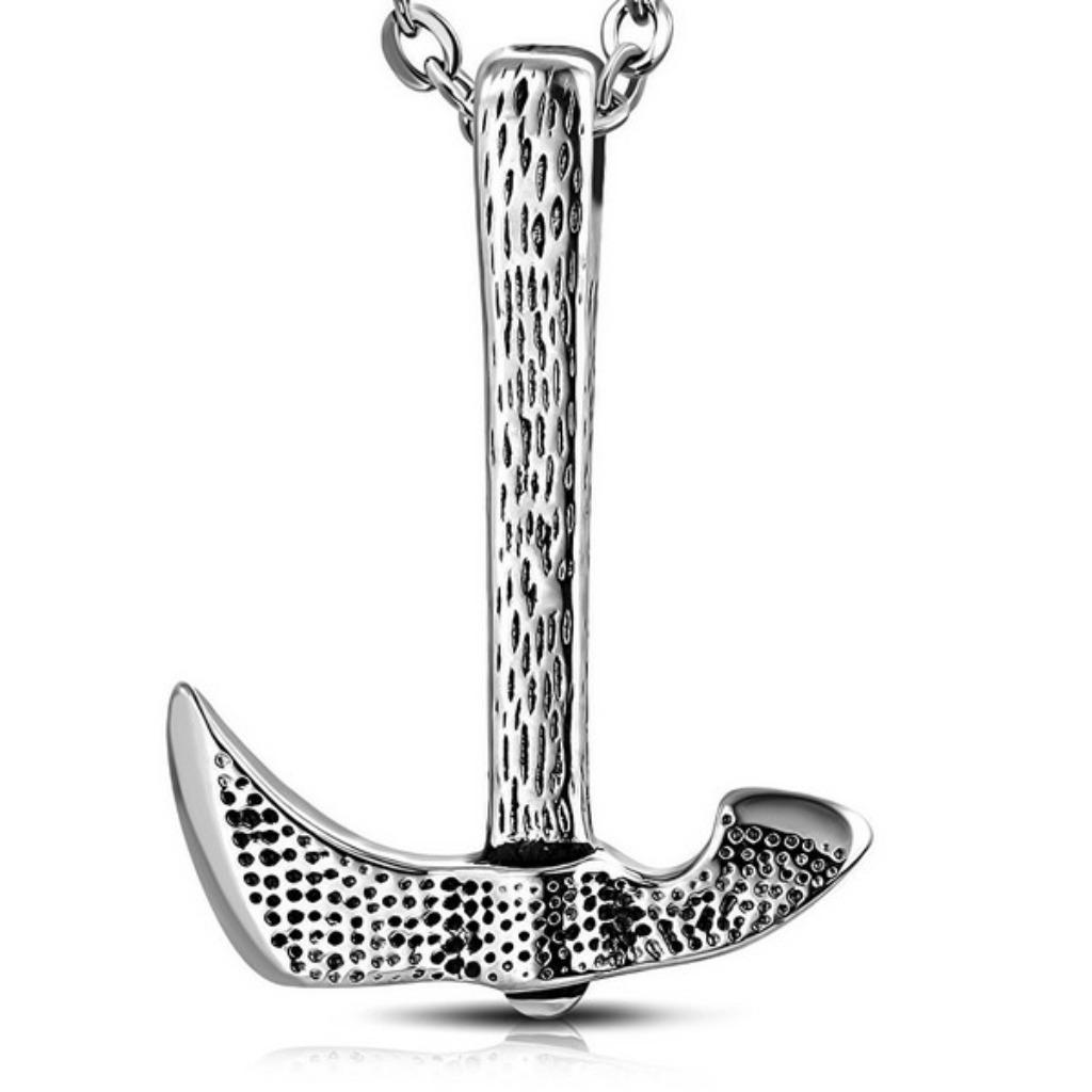 Pendentif chaîne hache en acier inoxydable, Enlèvement ou Envoi, Neuf