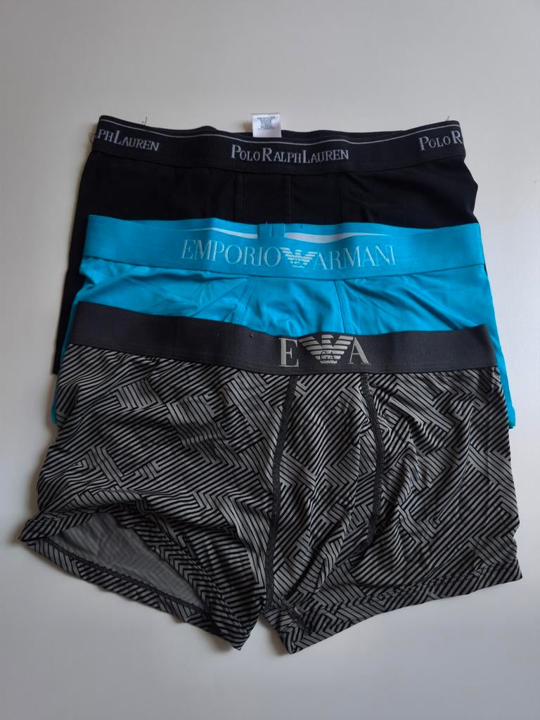 Lot de 2 boxers emporio armani et 1 Ralph Lauren taille M, Verzenden