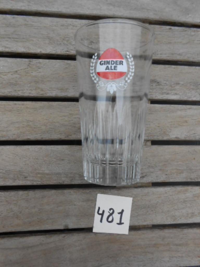 Ginder Ale bierglas brouwerij aantal één, Ophalen of Verzenden, Zo goed als nieuw, Bierglas