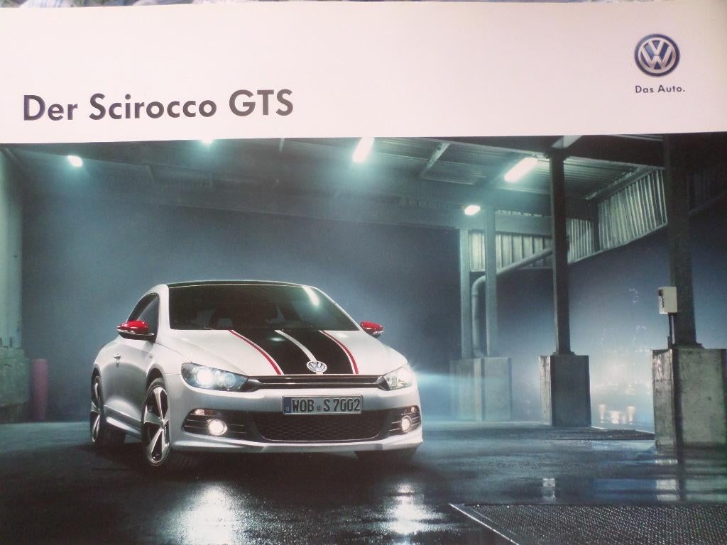 Brochure de la Volkswagen VW Scirocco GTS 2013, Livres, Autos | Brochures & Magazines, Enlèvement ou Envoi, Volkswagen