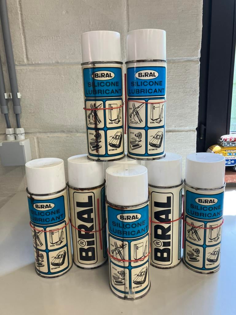 Biral siliconenspray, Enlèvement
