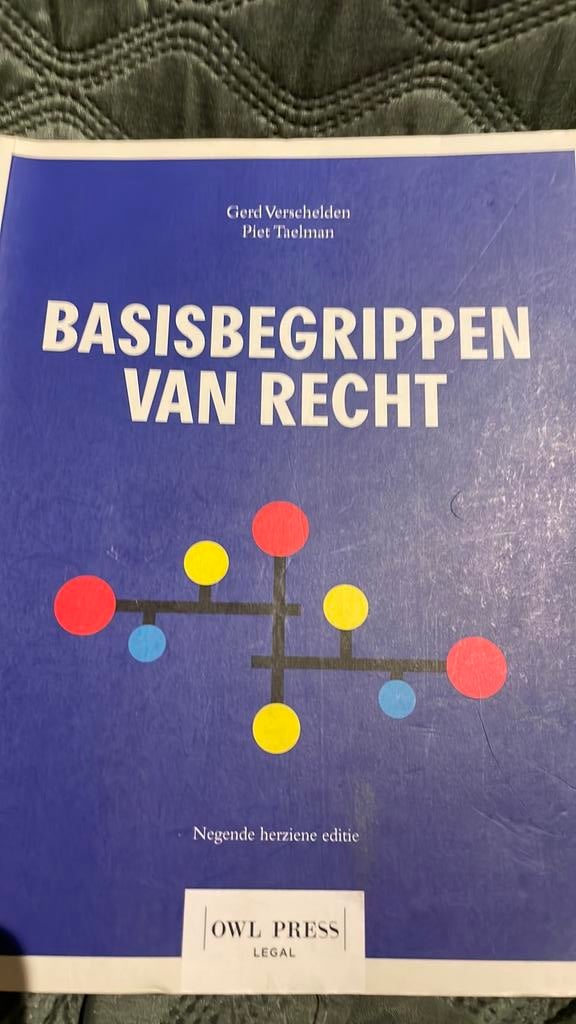 Basis begrippen van recht - negende herziene editie, Ophalen, Alpha, Gelezen, Hoger Onderwijs