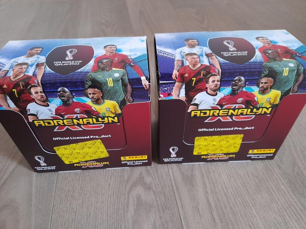 Panini World Cup 2022 Qatar adrenalyn ongeopende boxen, Ophalen of Verzenden, Nieuw, Meerdere plaatjes