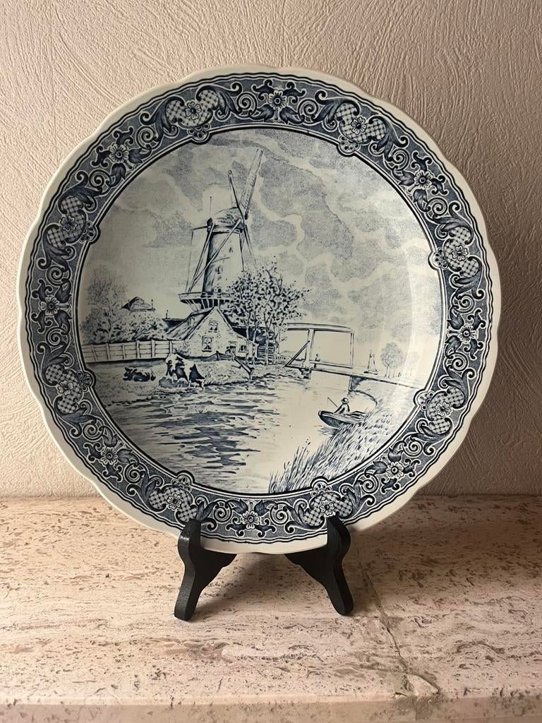 Delfts blauw sierbord, Antiek en Kunst, Ophalen of Verzenden