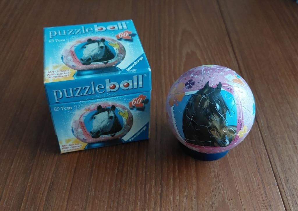 Ravensburger Puzzleball Paarden - met glitter, Ophalen of Verzenden, Gebruikt