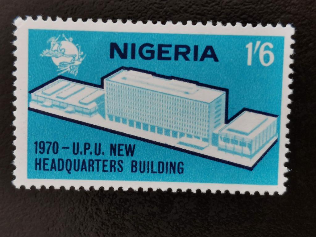 Nigeria 1970 - UPU gebouw, Postzegels en Munten, Postzegels | Afrika, Ophalen of Verzenden, Nigeria, Postfris