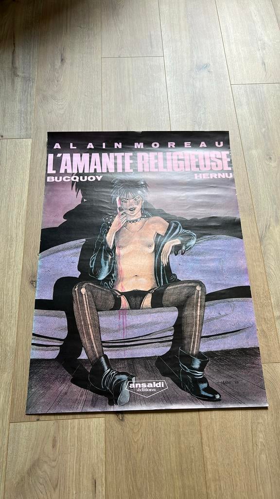 Hernu Bucquoy affiche 1985, Ophalen of Verzenden, Zo goed als nieuw